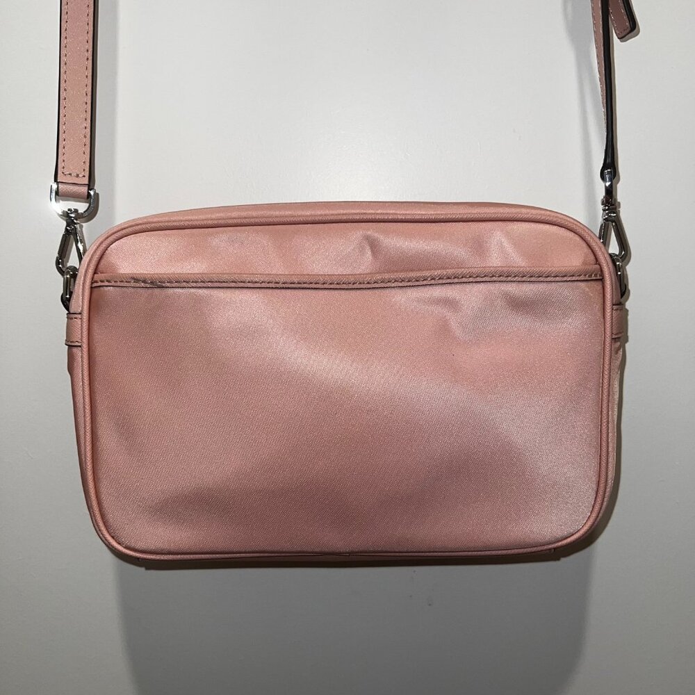 Michael Kors Jet Set Charm Nylon Large Crossbody Purse in Powder Blush Pink - Picture 4 of 10